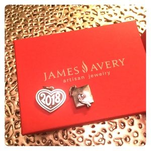 Silver James Avery Charms- 2018 and Graduation Cap